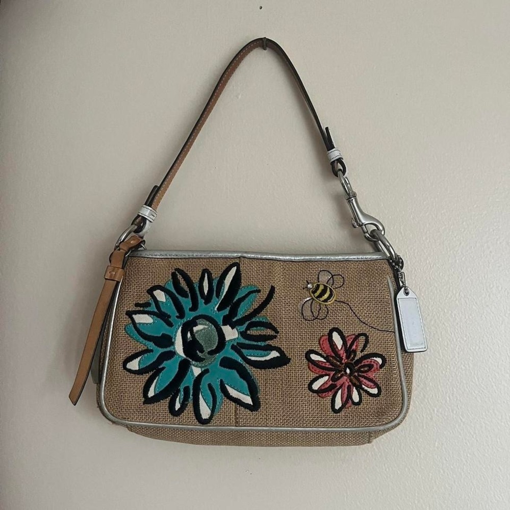 y2k 2000s Coach Bumble Bee Floral  Shoulder bag / Handbag